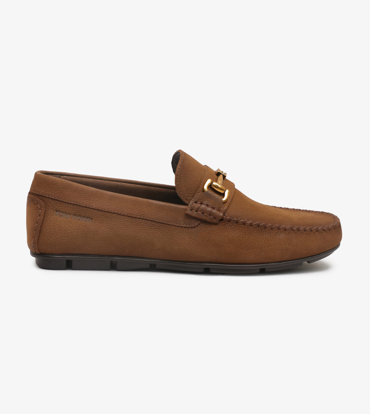 GINO ROSSI Size 10 Brown Contrast Stitch Suede Moccasin Loafers GIANVITO ROSSI Georgie suede loafers | NET-A-PORTER main image 3