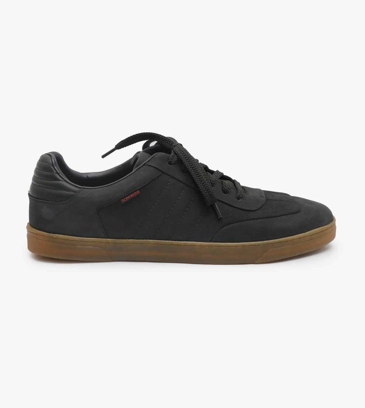 VITTO ROSSI Black Leather Lace-Up Sneakers Men’s Casual Comfy Shoes US 8 LSLJS Men main image 2